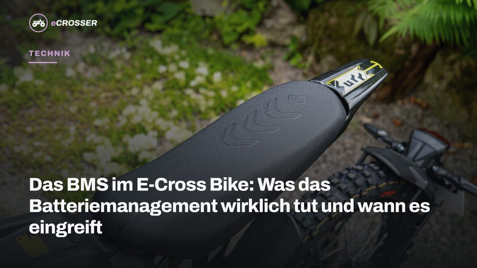 Das BMS im E-Cross Bike: Was das Batteriemanagement wirklich tut und wann es eingreift