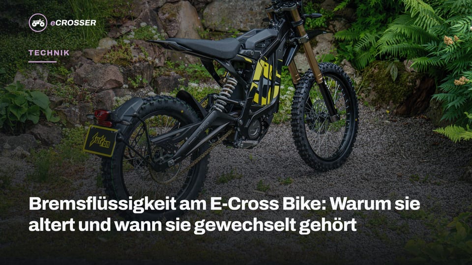 Bremsflüssigkeit am E-Cross Bike: Warum sie altert und wann sie gewechselt gehört