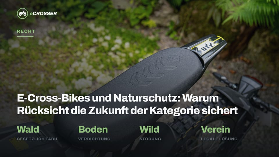 E-Cross-Bikes und Naturschutz: Warum Rücksicht die Zukunft der Kategorie sichert