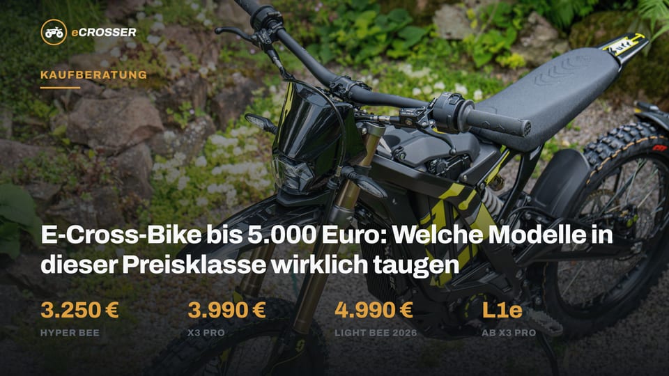 E-Cross-Bike bis 5.000 Euro: Welche Modelle in dieser Preisklasse wirklich taugen