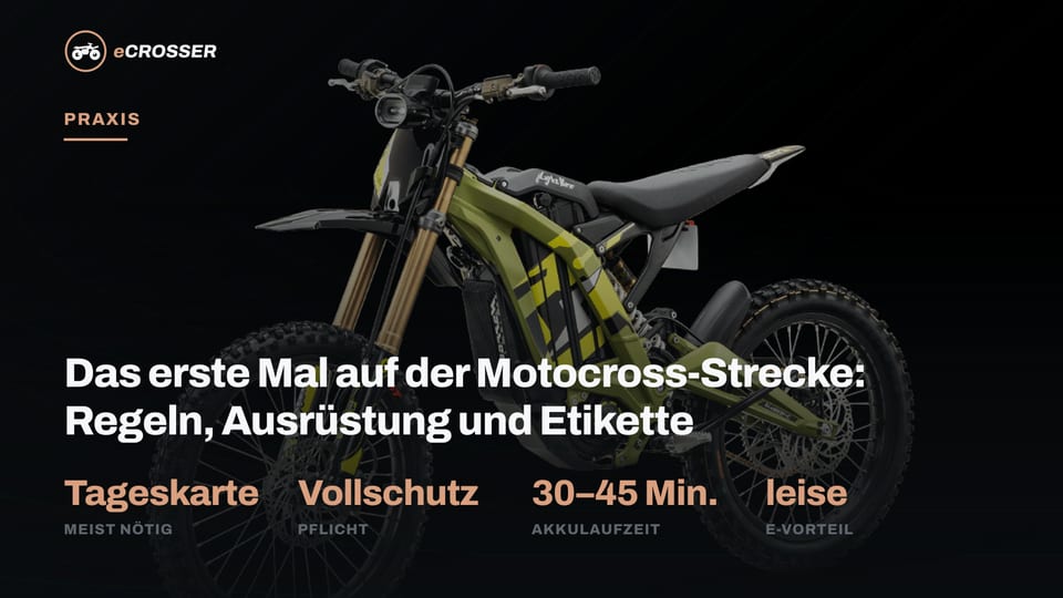 Das erste Mal auf der Motocross-Strecke: Regeln, Ausrüstung und Etikette