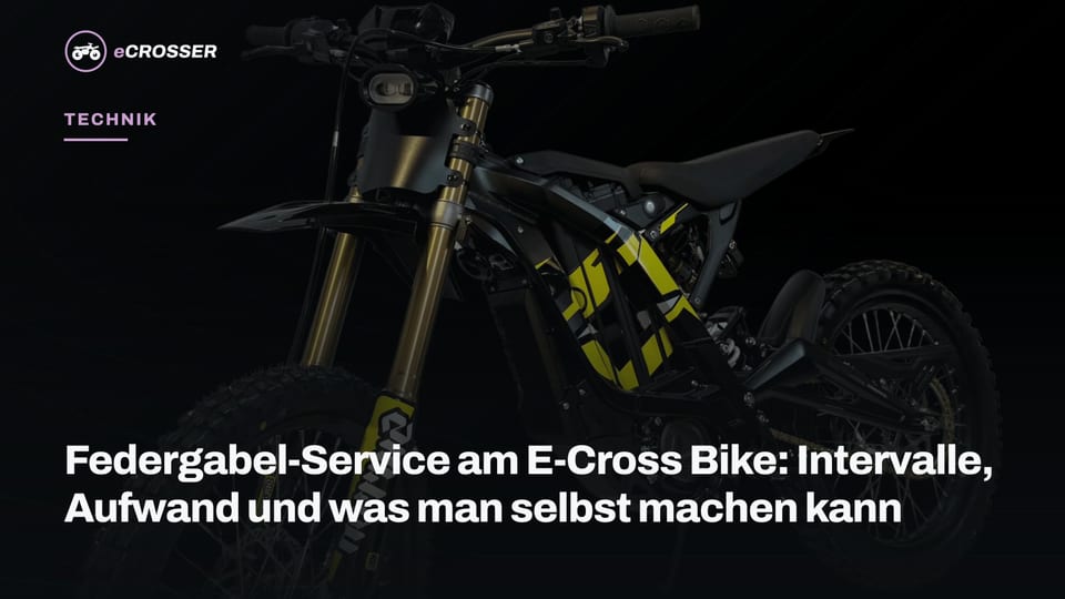 Federgabel-Service am E-Cross Bike: Intervalle, Aufwand und was man selbst machen kann
