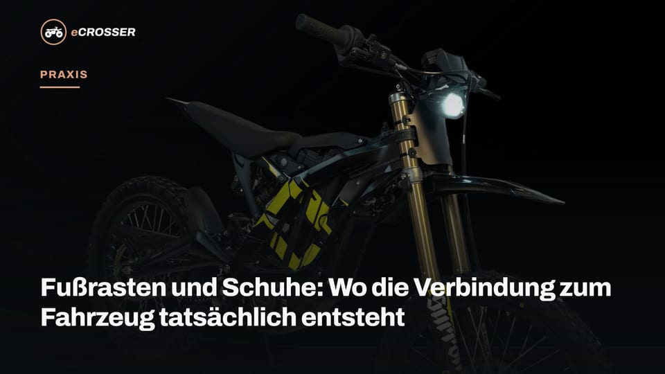 Fußrasten und Schuhe: Wo die Verbindung zum Fahrzeug tatsächlich entsteht