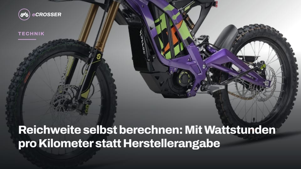 Reichweite selbst berechnen: Mit Wattstunden pro Kilometer statt Herstellerangabe