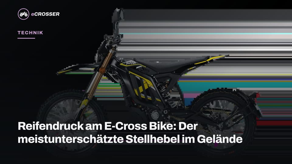 Reifendruck am E-Cross Bike: Der meistunterschätzte Stellhebel im Gelände