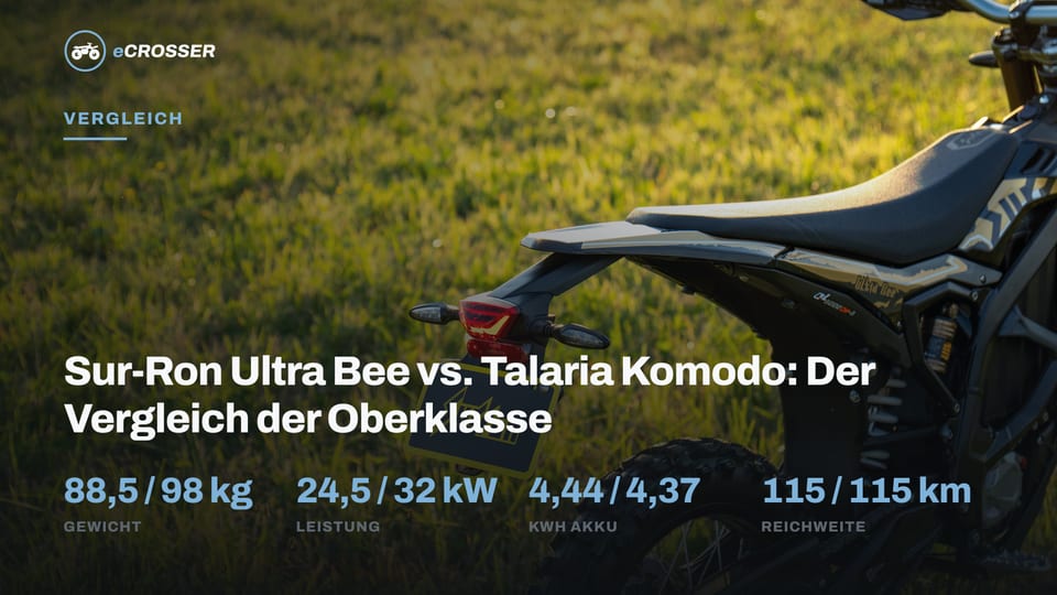 Sur-Ron Ultra Bee vs. Talaria Komodo: Der Vergleich der Oberklasse