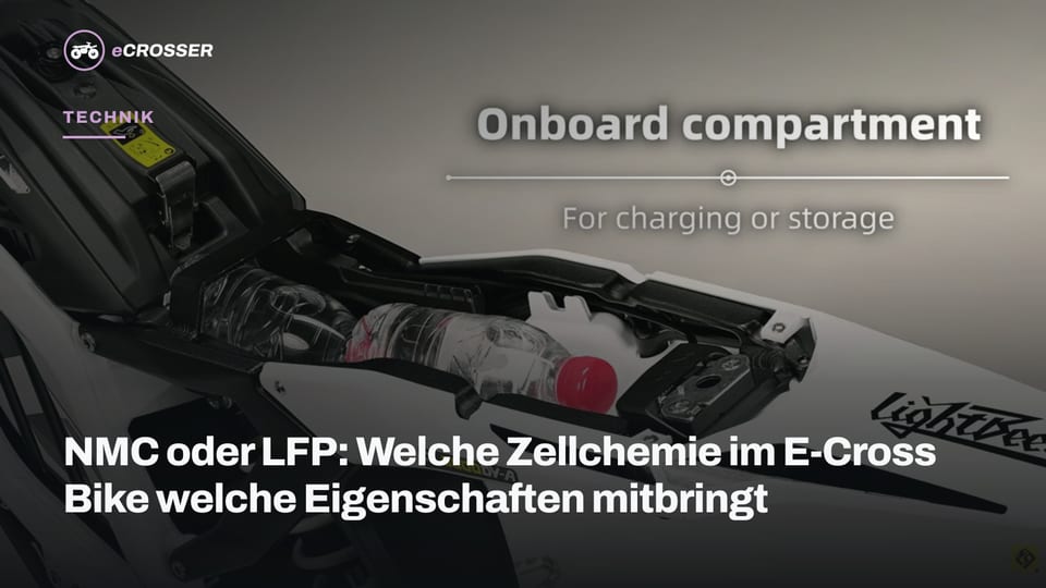 NMC oder LFP: Welche Zellchemie im E-Cross Bike welche Eigenschaften mitbringt